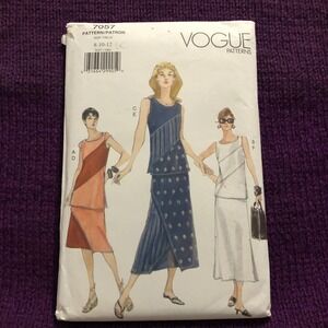 Vogue Pattern 7057 top and wrap skirt size 8 10 12